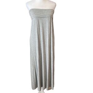 Kismet heathered grey maxi skirt or strapless dress so many style options GUC